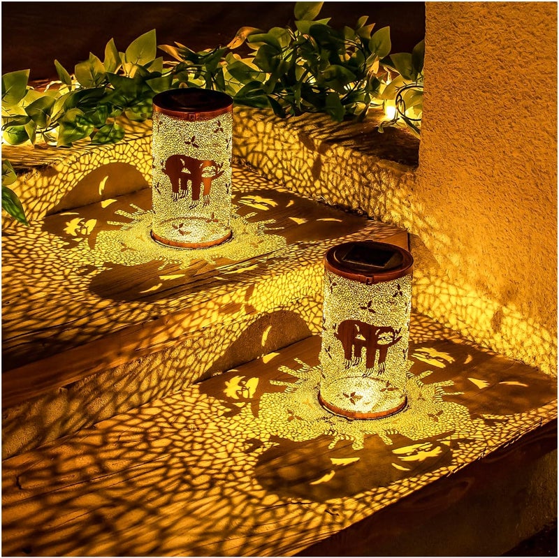 EZTZEN Sloth Solar Lanterns Outdoor Waterproof Hanging Solar Lights Sloth Gifts for Women Men Metal Decorative LED Sloth Lanterns for Garden Decor,Yard,Patio,Lawn,Tabletop,Pathway,Landscape - Image 3